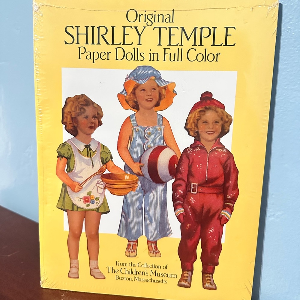 Original Shirley Temple Paper Doll Books Set of 3 New Uncut SEALED